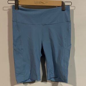 Outdoor Voices Light Blue Bike Shorts